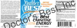 Label for Best Carnitine Energy
