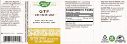 Label for GTF Chromium 200 mcg