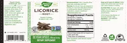 Label for Licorice Root 900 mg