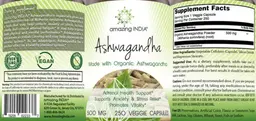 Label for Ashwagandha 500 mg