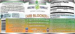 Label for Carb Blocker Plus