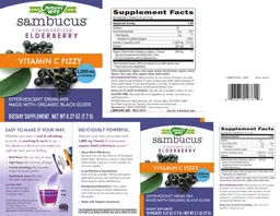 Label for Sambucus Vitamin C Fizzy 1,000 mg