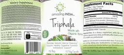 Label for Triphala 750 mg