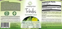 Label for Tribulus 1,000 mg