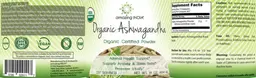 Label for Organic Ashwagandha