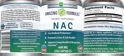 Label for NAC 600 mg