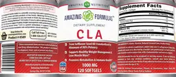 Label for CLA 1000 mg