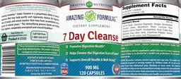 Label for 7 Day Cleanse 900 mg