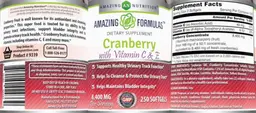 Cranberry 8,400 mg with Vitamin C & E