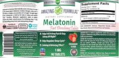 Melatonin 1 mg Strawberry Flavor