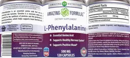 Label for L-Phenylalanine 500 mg