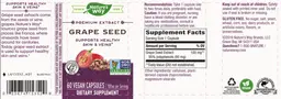Label for Grape Seed 100 mg