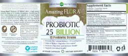 Label for Probiotic 25 Billion