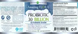 Label for Probiotic 30 Billion