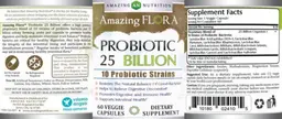 Label for Probiotic 25 Billion