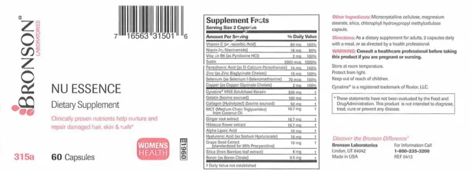 Label for Nu Essence