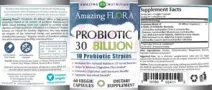Label for Probiotic 30 Billion