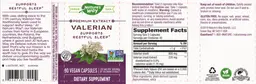 Label for Valerian