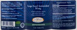 Label for Grape Seed Antioxidant 50 mg