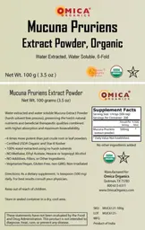 Label for Mucuna Pruriens Extract Powder, Organic
