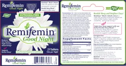 Label for Remifemin Good Night