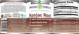 Konjac Root 2,000 mg