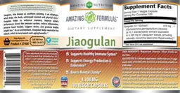 Label for Jiaogulan 4,100 mg