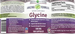 Label for Glycine 500 mg