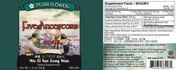 Label for Five Ancestors Teapills