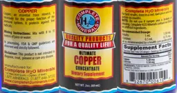Label for Ultimate Copper Concentrate