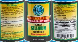 Label for Ultimate Selenium Concentrate