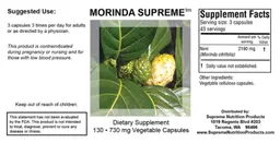 Label for Morinda Supreme