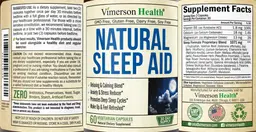 Label for Natural Sleep Aid