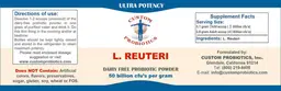 Label for L. Reuteri