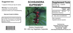 Label for Schisandra Supreme