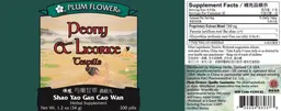 Label for Peony & Licorice Teapills