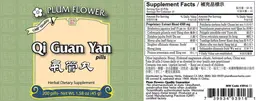 Label for Qi Guan Yan Pills
