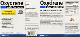 Label for Oxydrene NAD+ Enhancer