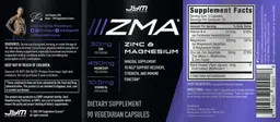 Label for ZMA Zinc & Magnesium