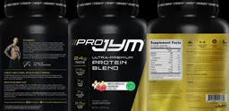 Label for Pro JYM White Chocolate Raspberry