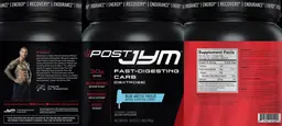Label for Post JYM Fast-Digesting Carb Blue Arctic Freeze
