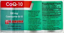 Label for CoQ-10 100 mg
