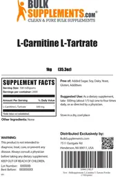Label for L-Carnitine L-Tartrate