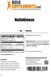 Label for Nattokinase