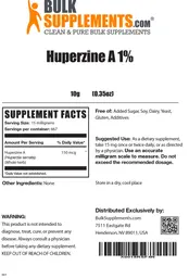Label for Huperzine A 1%
