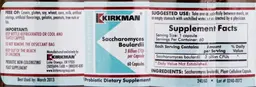 Label for Saccharomyces Boulardii