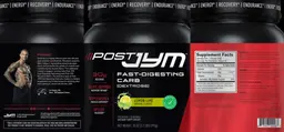 Label for Post JYM Fast-Digesting Carb Lemon Lime