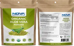 Label for Organic Aloe Vera Powder