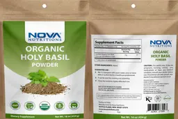 Label for Organic Holy Basil Powder