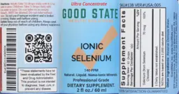 Label for Ionic Selenium 140 PPM